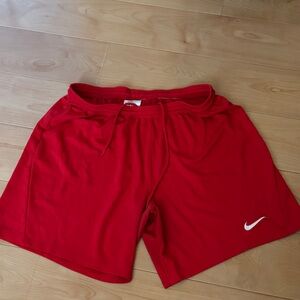 Red Nike Athletic Soccer Shorts Men’s XL